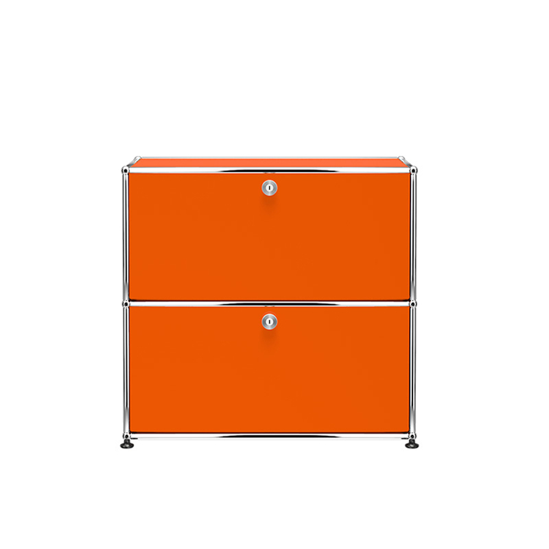 Meuble de rangement USM HALLER S2 Orange pur USM HALLER