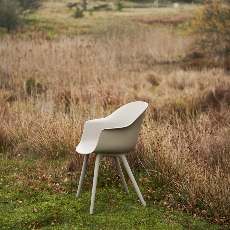 Chaise extérieur BAT OUTDOOR Blanc albâtre GUBI