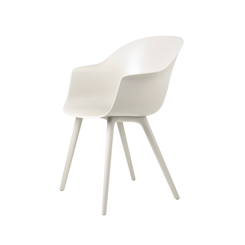 Chaise extérieur BAT OUTDOOR Blanc albâtre GUBI