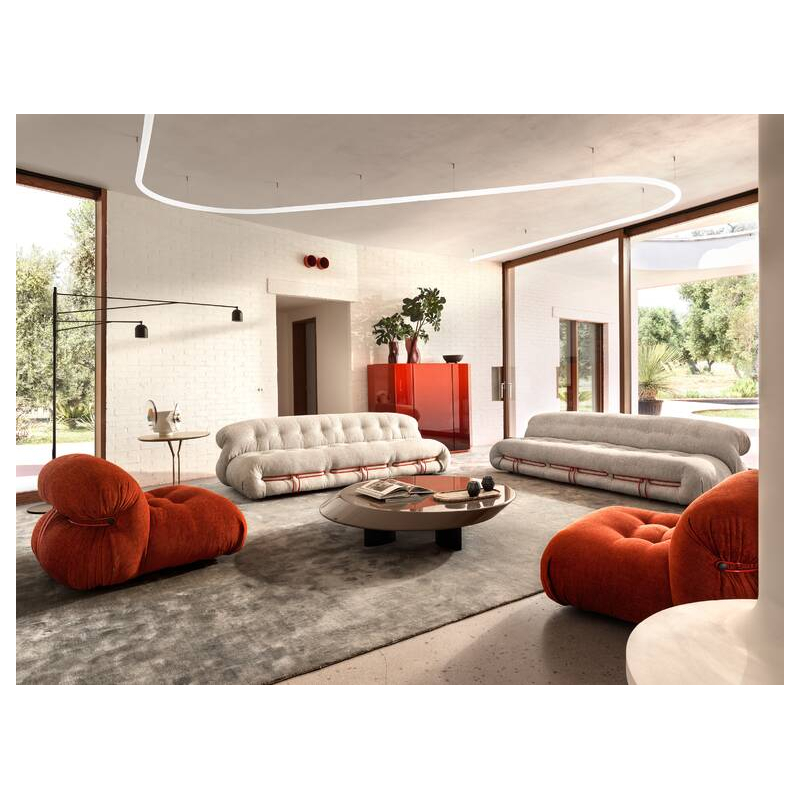 Canapé SORIANA 2 places Look Corda / Blanc brillant CASSINA