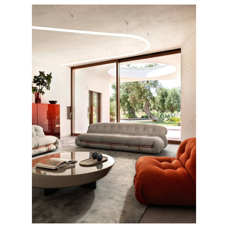 Canapé SORIANA 2 places Look Corda / Blanc brillant CASSINA