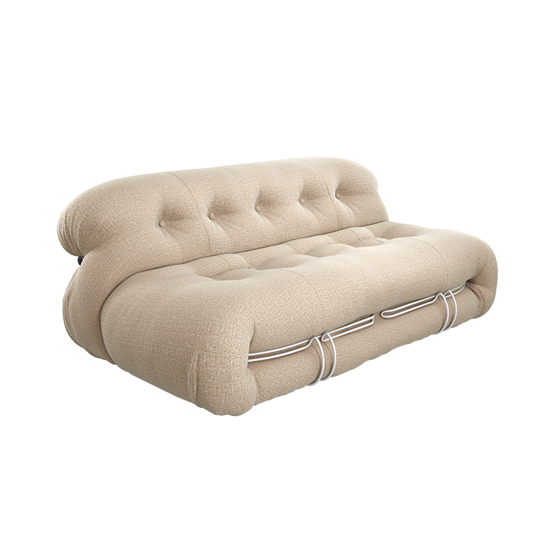 Canapé SORIANA 2 places Look Corda / Blanc brillant CASSINA