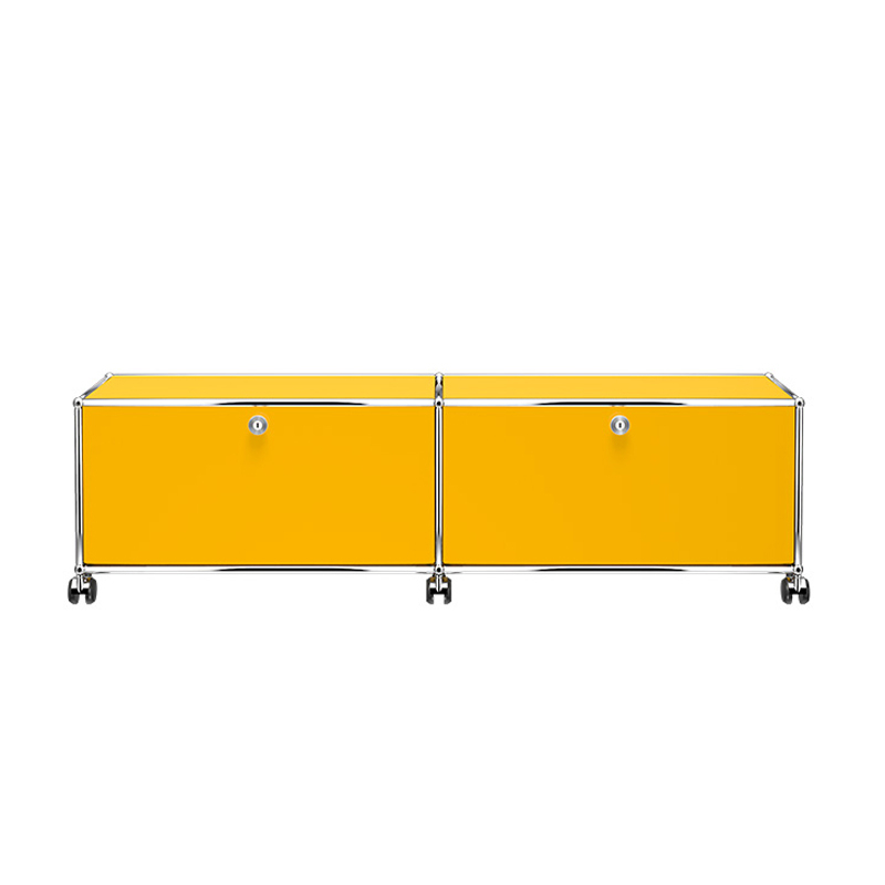 Meuble de rangement USM HALLER M61 Jaune or USM HALLER