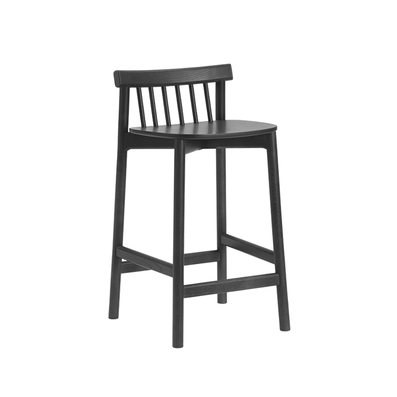 Tabouret haut PIND H 65 Frêne teinté noir Normann Copenhagen