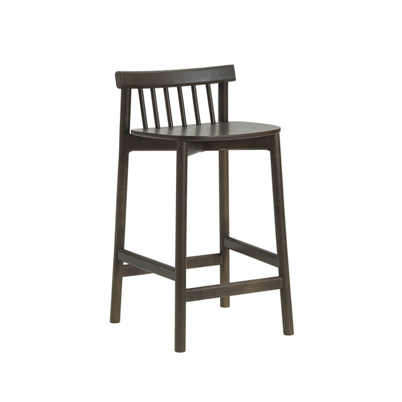 Tabouret haut PIND H 65 Frêne teinté marron Normann Copenhagen