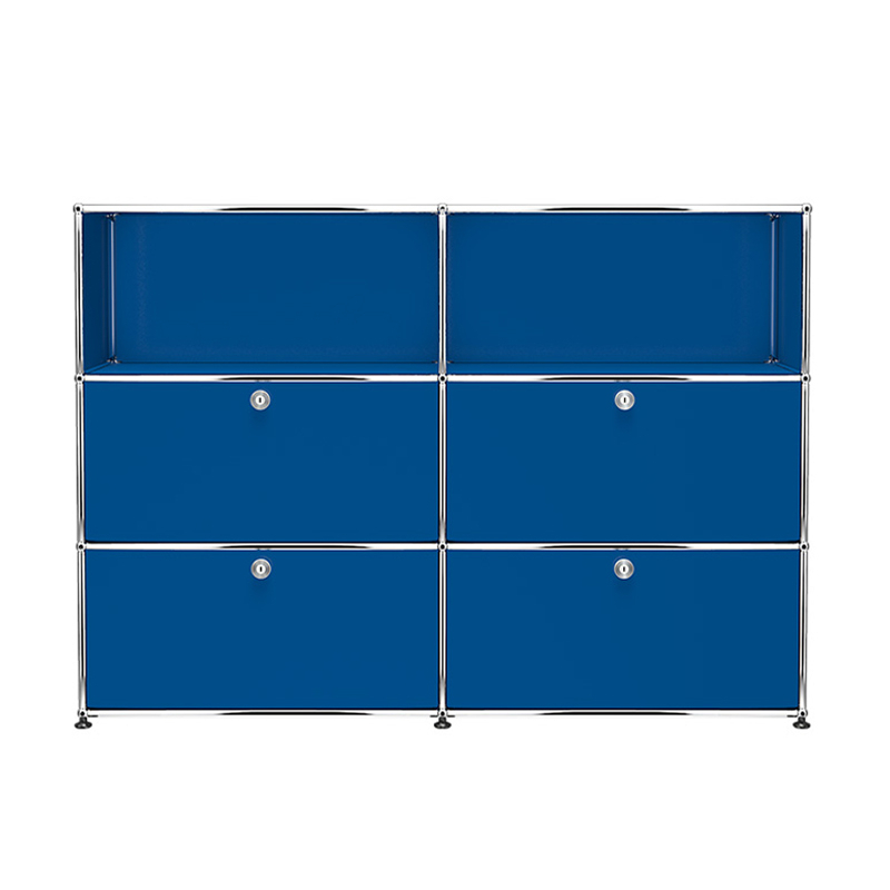 Meuble de rangement USM HALLER M64 Bleu gentiane USM HALLER
