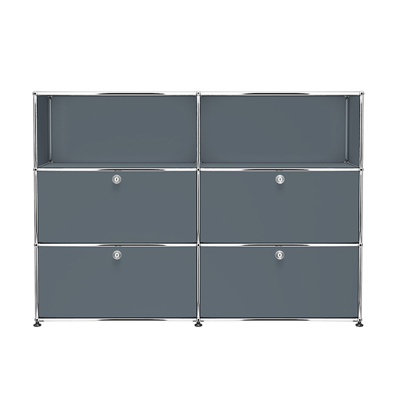 Meuble de rangement USM HALLER M64 Gris moyen USM HALLER