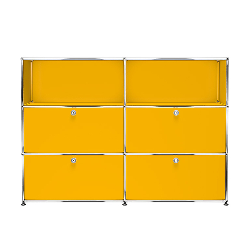 Meuble de rangement USM HALLER M64 Jaune or USM HALLER