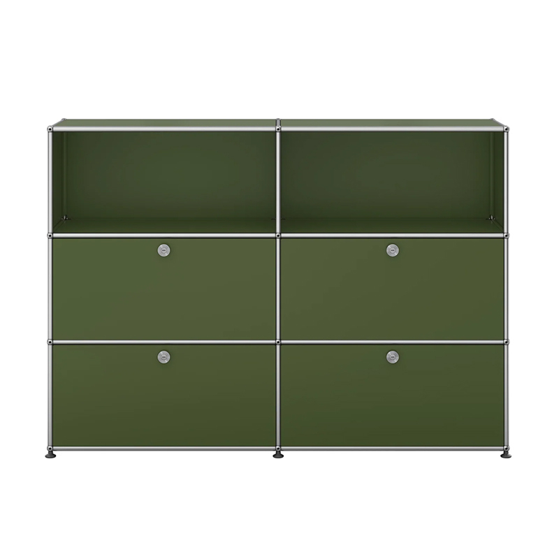 Meuble de rangement USM HALLER M64 Vert olive USM HALLER