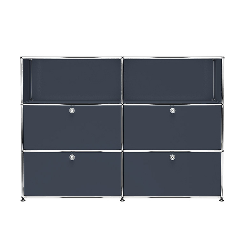 Meuble de rangement USM HALLER M64 Anthracite USM HALLER