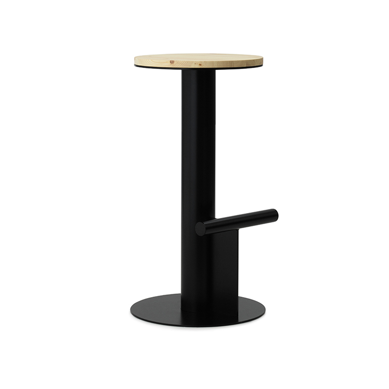 Tabouret haut POLE H 75 Noir Normann Copenhagen