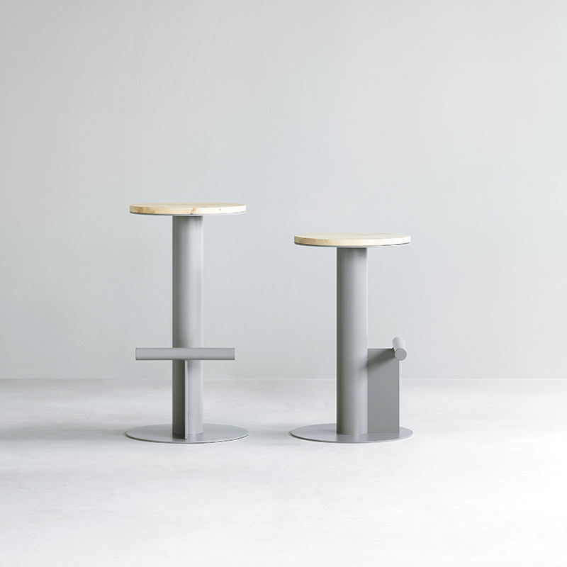 Tabouret haut POLE H 75 Gris Normann Copenhagen