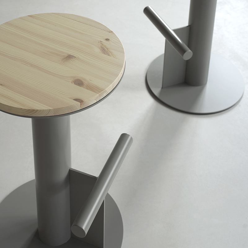 Tabouret haut POLE H 75 Gris Normann Copenhagen