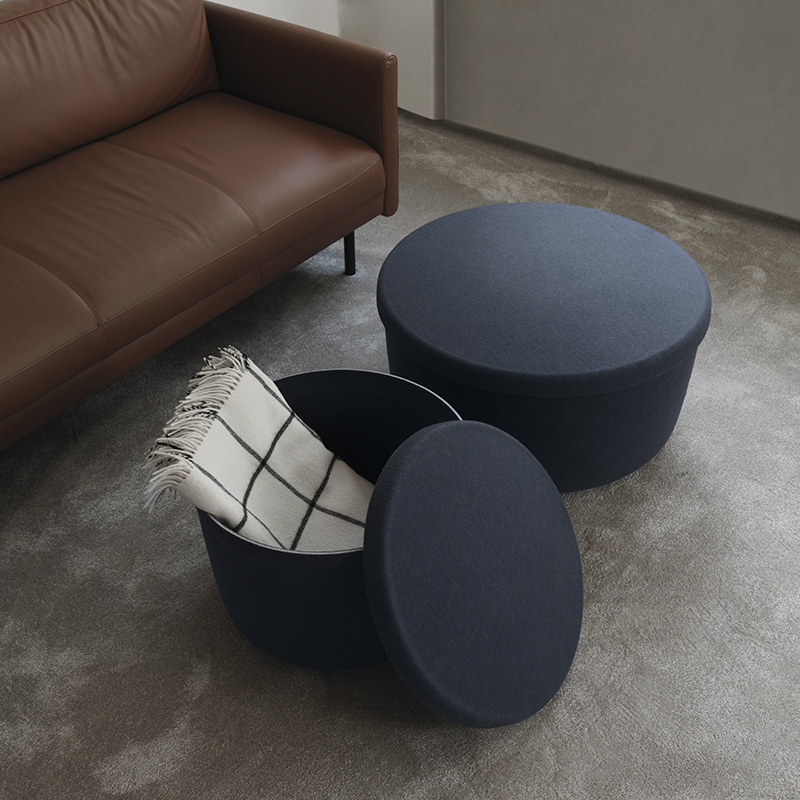 Pouf HIDE Small Marron Normann Copenhagen