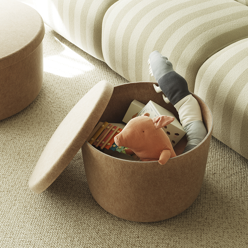 Pouf HIDE Small Sable Normann Copenhagen