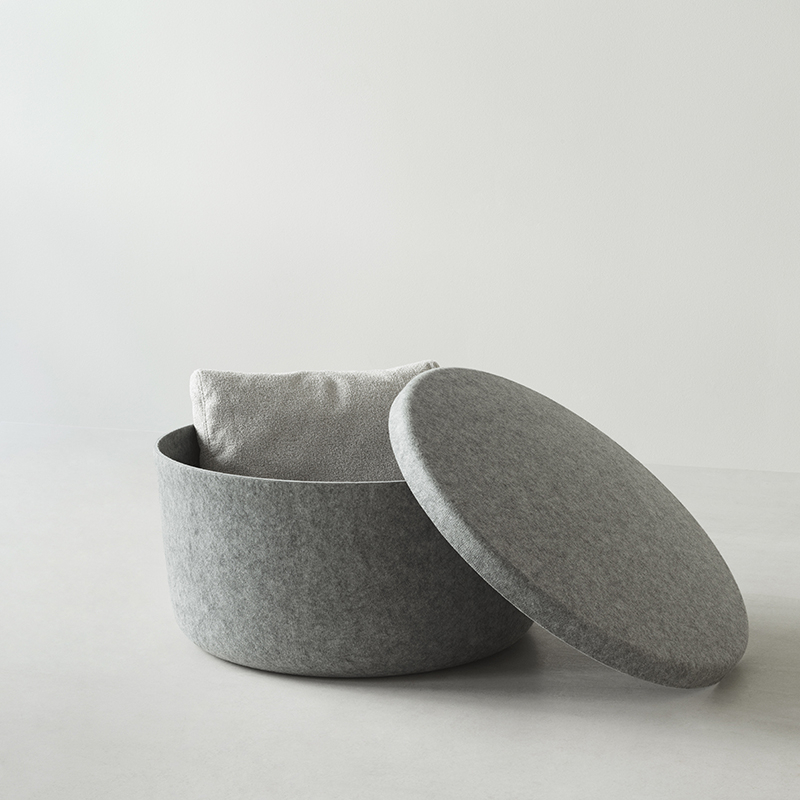 Pouf HIDE Large Gris Normann Copenhagen