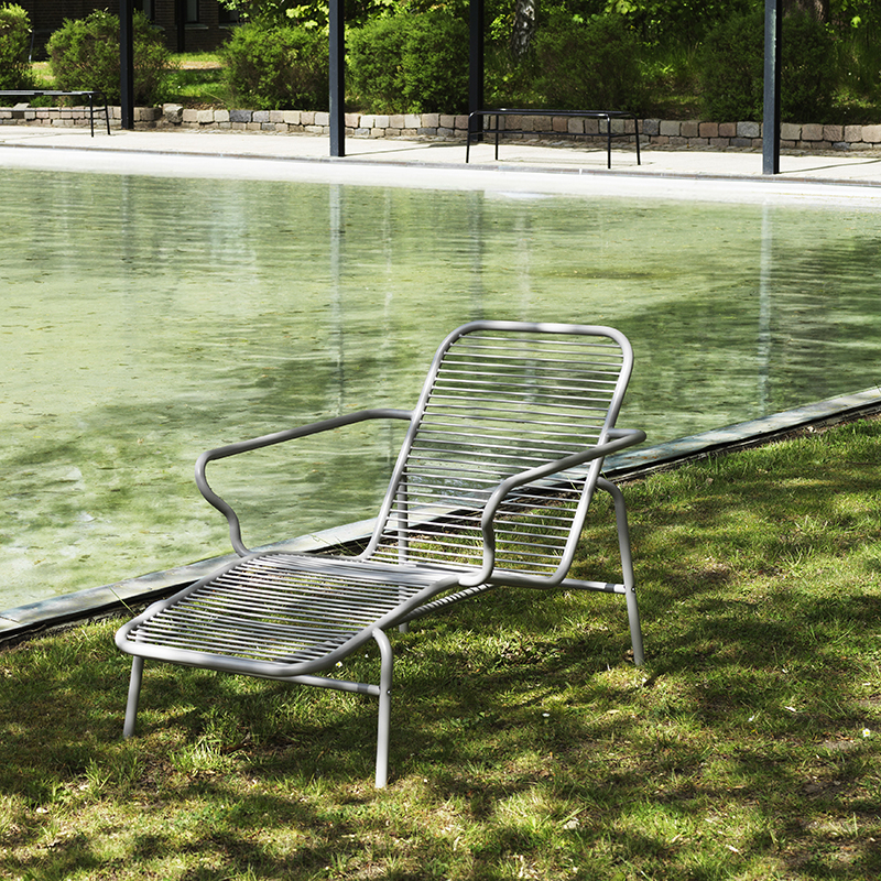 Bain de soleil, chaise longue et hamac Chaise longue VIG Noir Normann Copenhagen