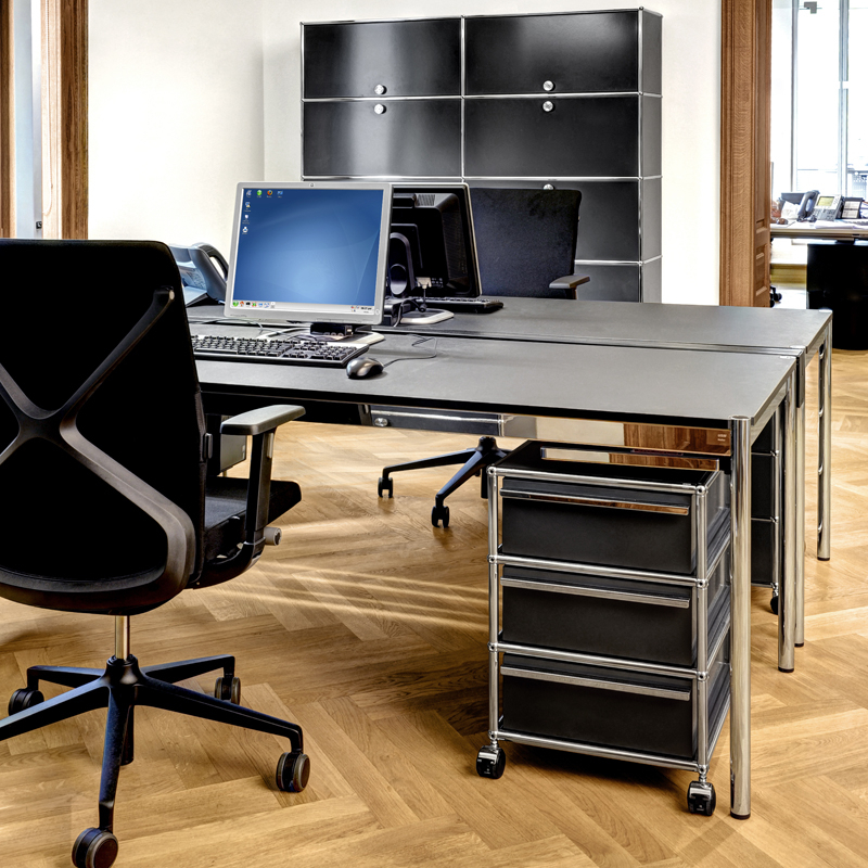 Meuble de rangement USM HALLER M26 Noir graphite USM HALLER