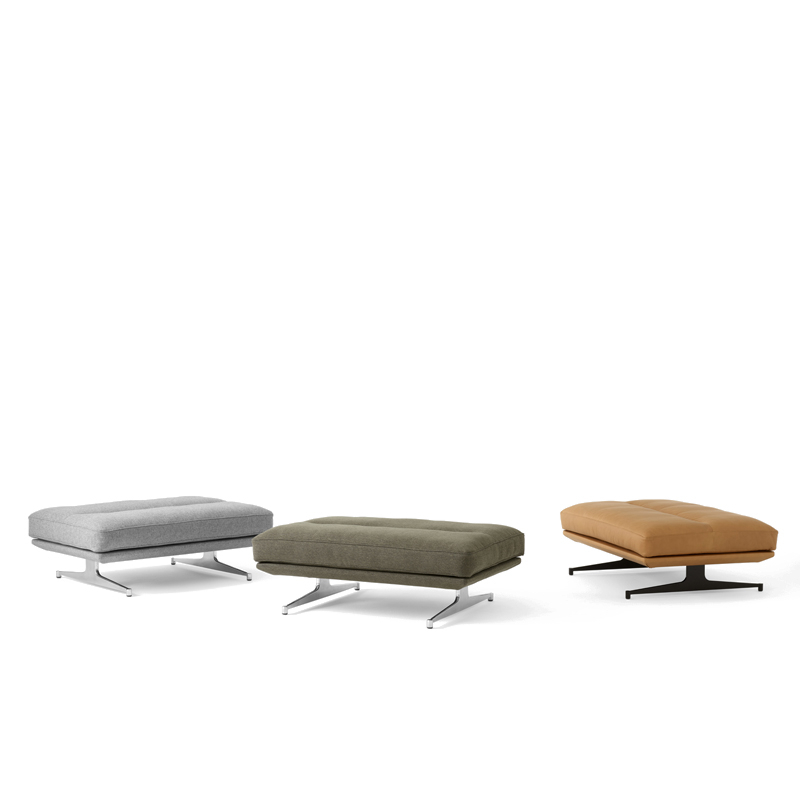 Pouf INLAND AV32 Tissu Clay 0014 AND TRADITION