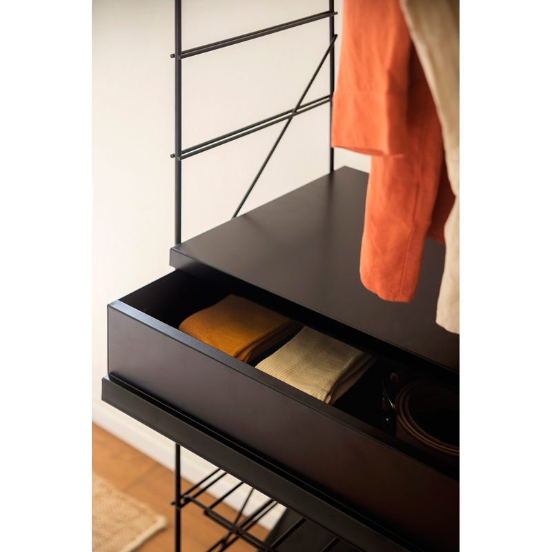 Etagère TRIA 36 penderie Noir MOBLES 114