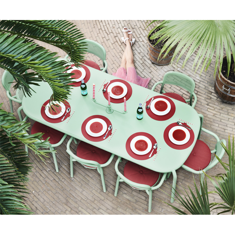 Table extérieur TONÍ TABLO 8 personnes Vert brouillard FATBOY
