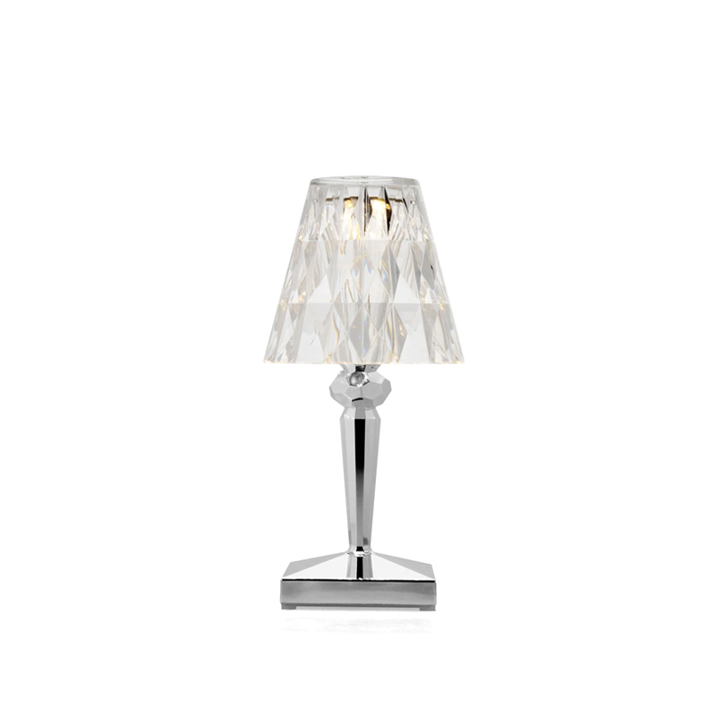 Lampe à poser BATTERY METAL Chrome KARTELL