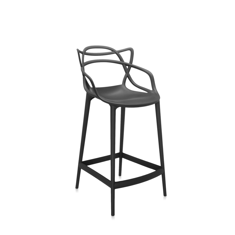 Tabouret haut MASTERS H 65 Noir KARTELL
