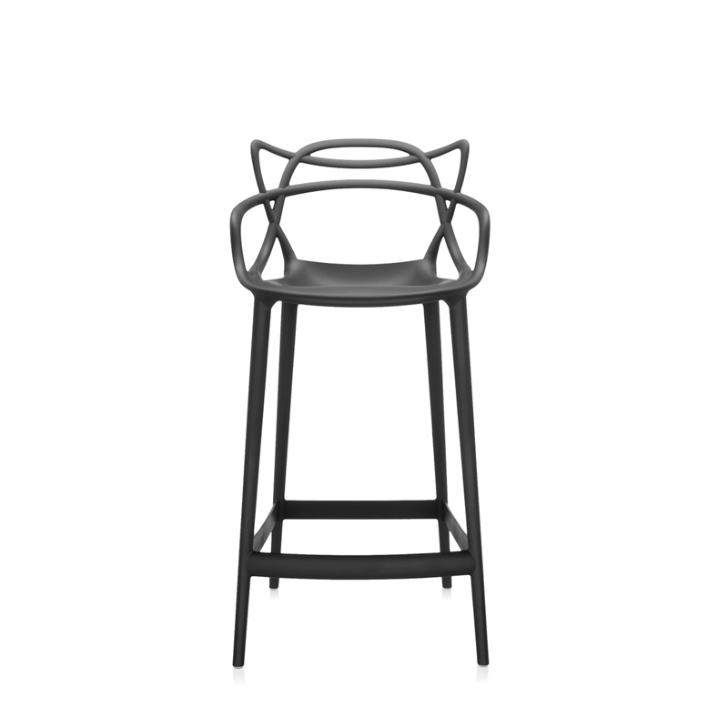 Tabouret haut MASTERS H 65 Noir KARTELL