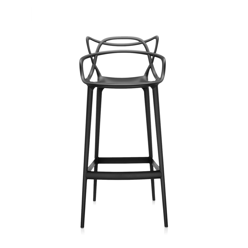 Tabouret haut MASTERS H 75 Noir KARTELL