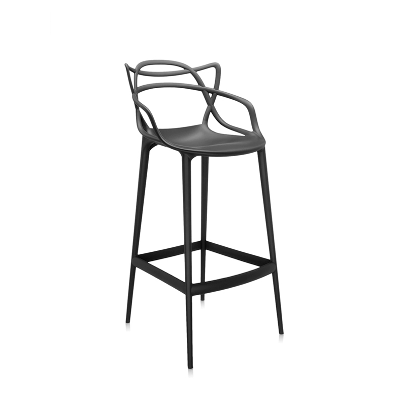 Tabouret haut MASTERS H 75 Noir KARTELL