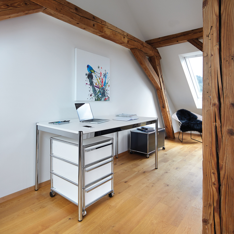Bureau USM HALLER L 175 Stratifié gris perle USM HALLER