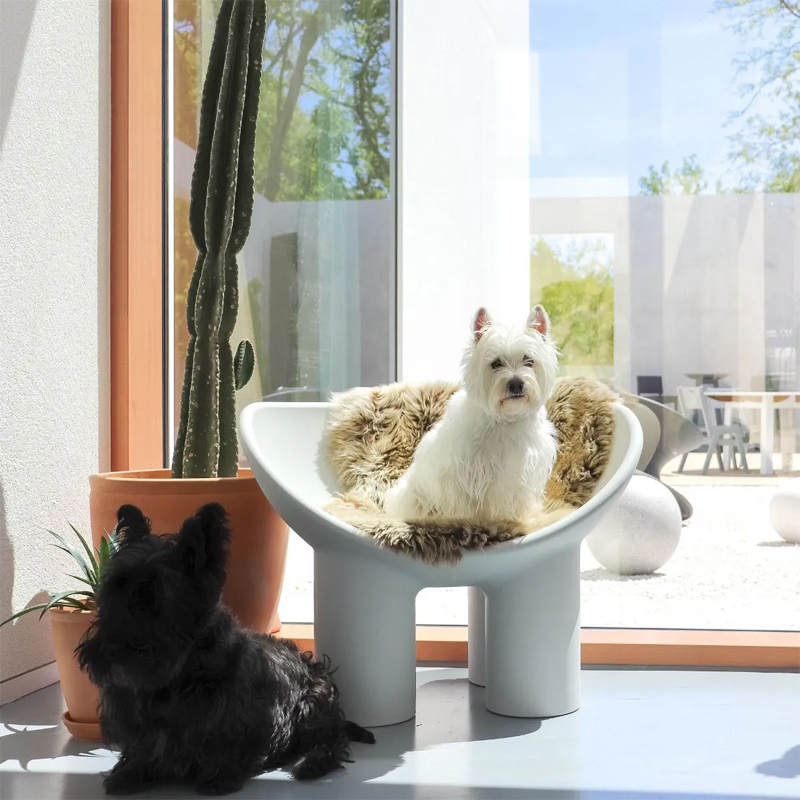 Fauteuil ROLY POLY Ciment DRIADE