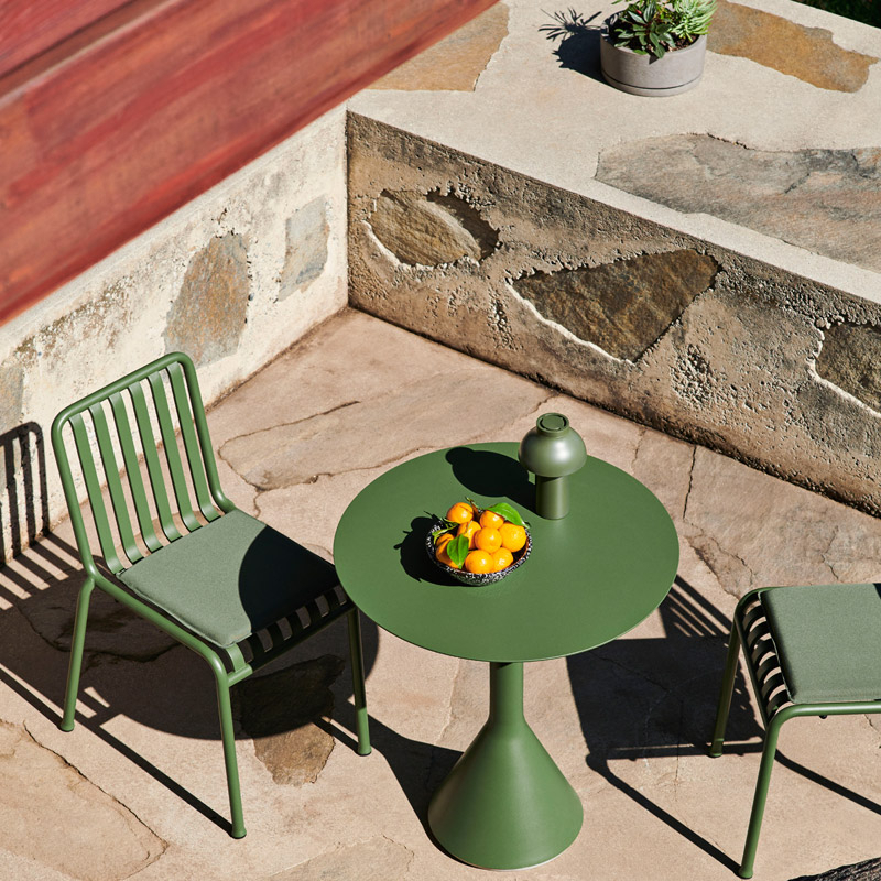 Table extérieur PALISSADE CONE Olive HAY