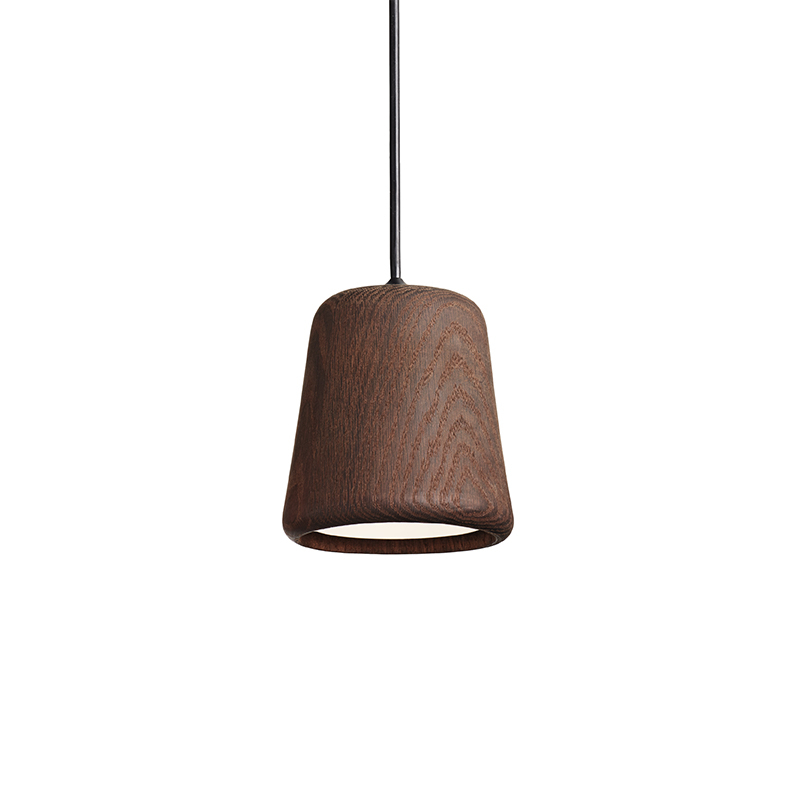 Suspension MATERIAL Chêne fumé / Cordon noir NEW WORKS