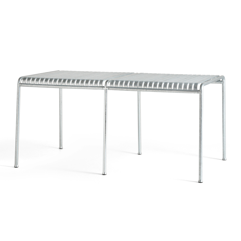 Table extérieur PALISSADE pied intermédiaire Galvanisé HAY