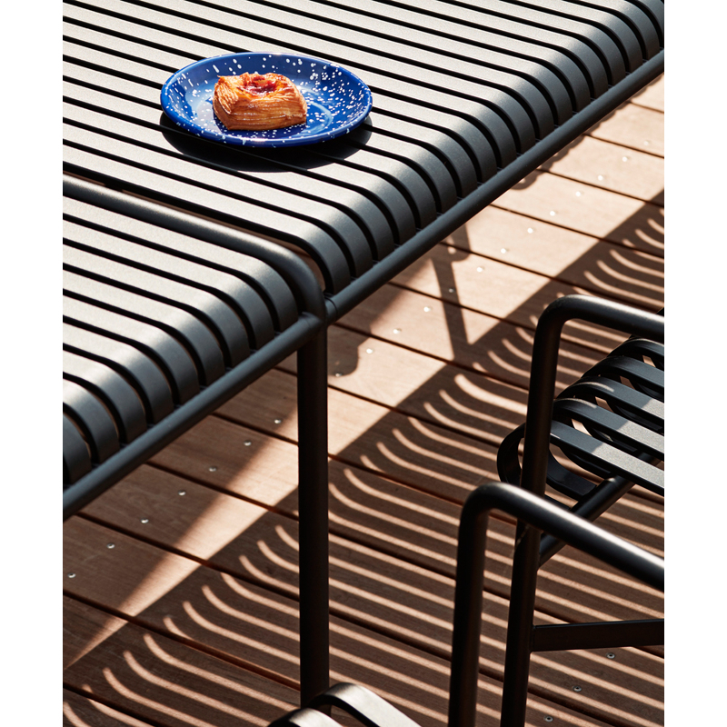 Table extérieur PALISSADE pied intermédiaire Galvanisé HAY