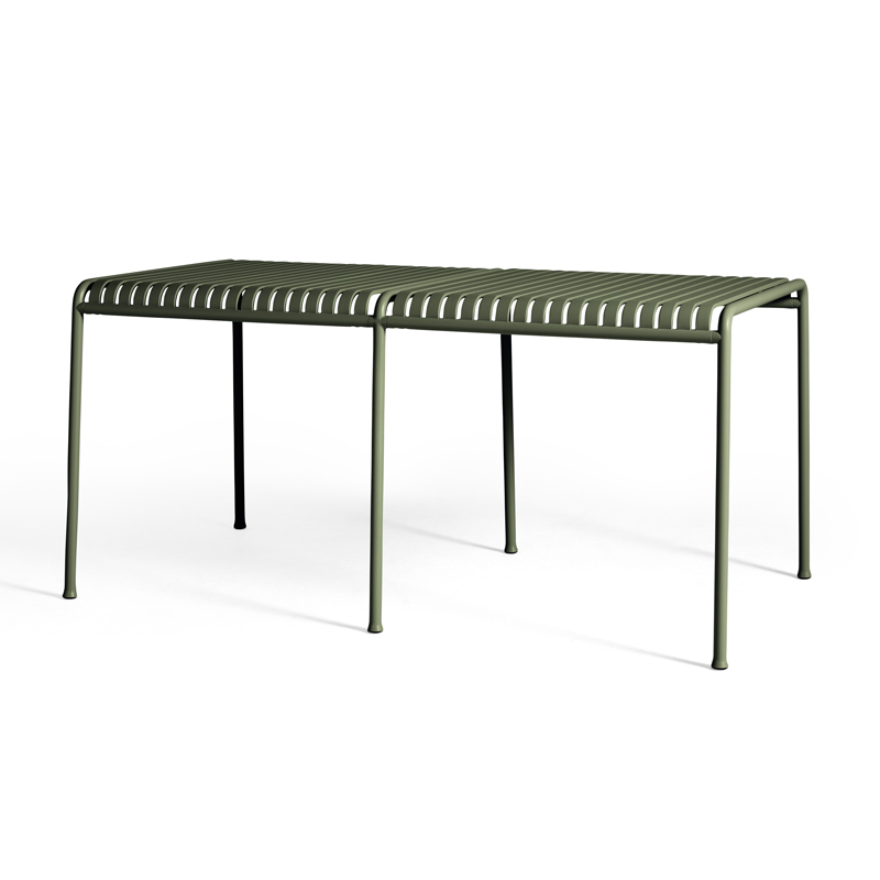 Table extérieur PALISSADE pied intermédiaire Olive HAY