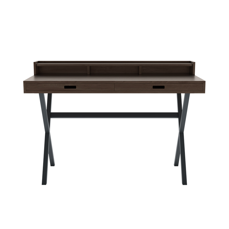 Bureau HYPPOLITE noyer Gris ardoise HARTO