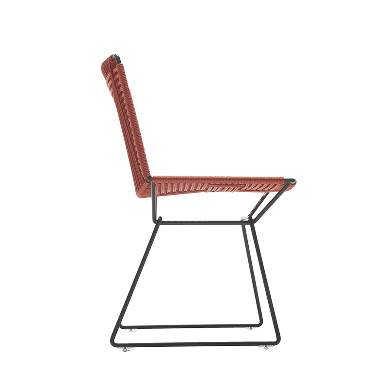 Chaise NEIL TWIST Orange MDF