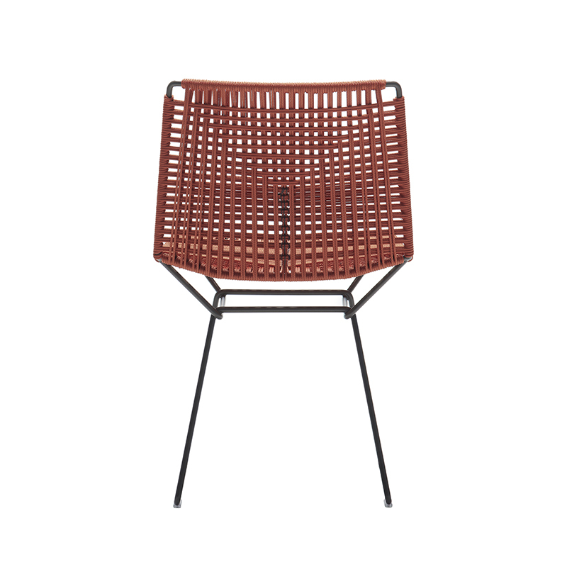 Chaise NEIL TWIST Orange MDF
