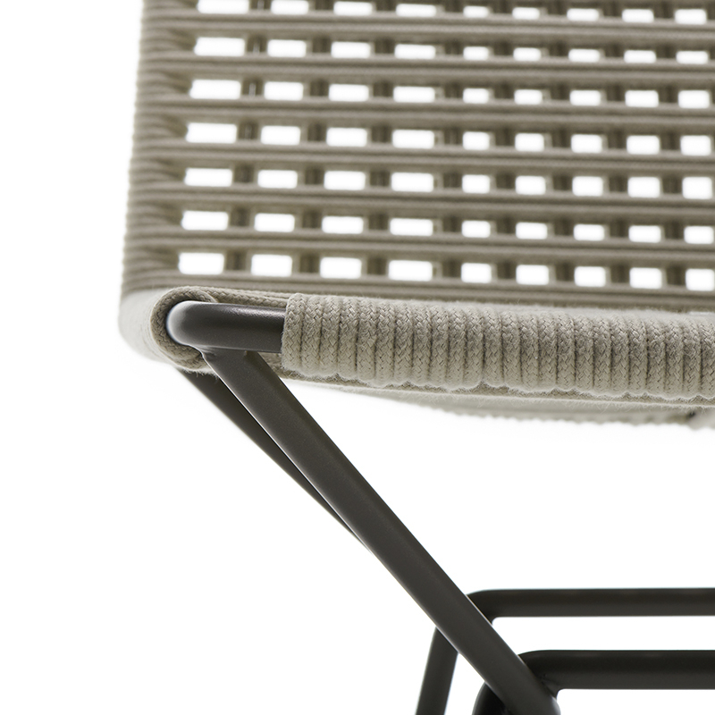 Chaise NEIL TWIST Écru MDF