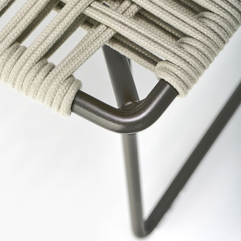 Chaise NEIL TWIST Écru MDF