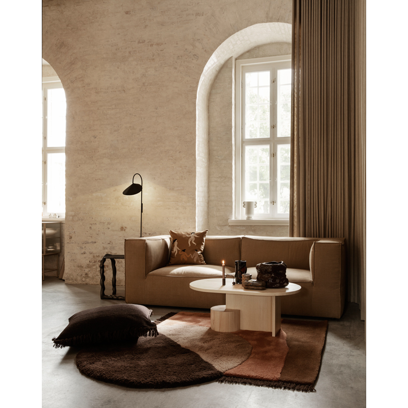 Canapé CATENA module accoudoir gauche L400 Marron FERM LIVING