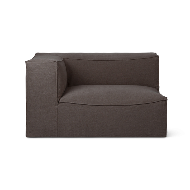 Canapé CATENA module accoudoir gauche L400 Marron FERM LIVING
