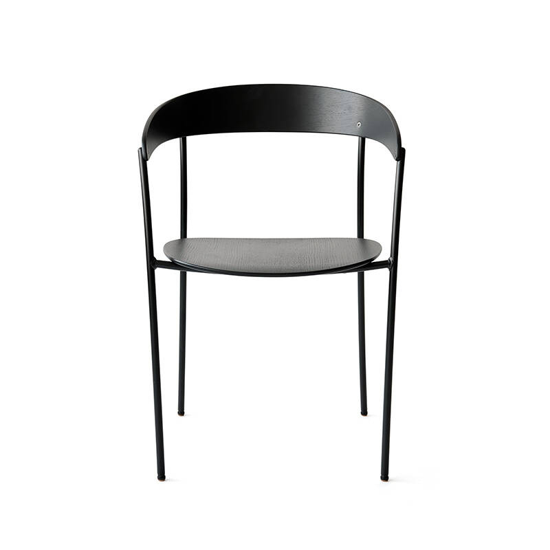 Chaise MISSING avec accoudoirs Chêne noir NEW WORKS