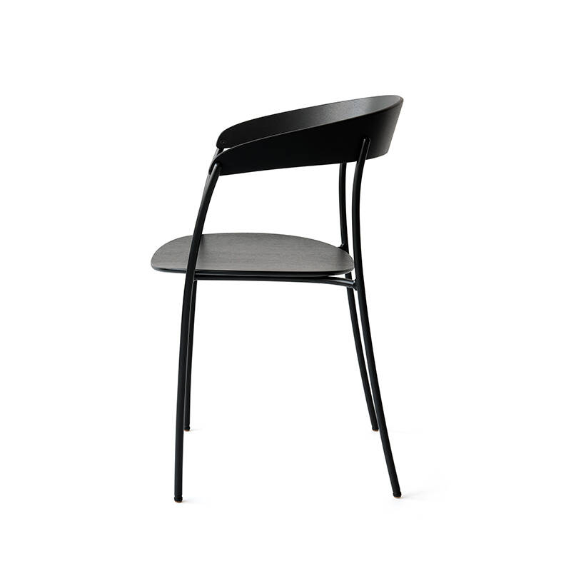 Chaise MISSING avec accoudoirs Chêne noir NEW WORKS