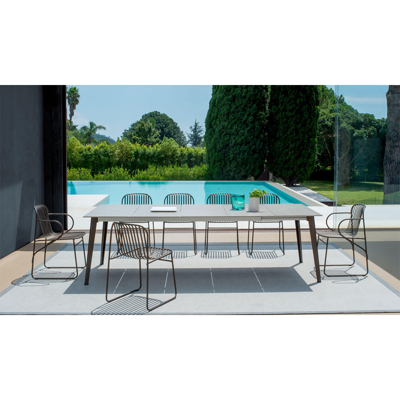 Chaise extérieur RIVIERA Gris Vert EMU