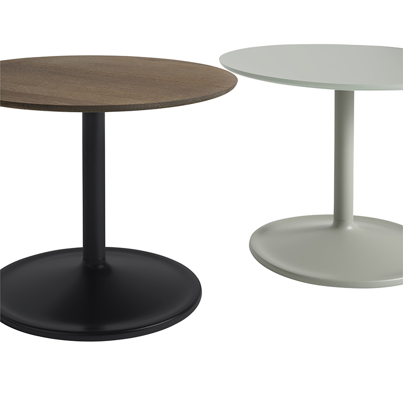Table basse SOFT H 40 Chêne fumé/ noir MUUTO