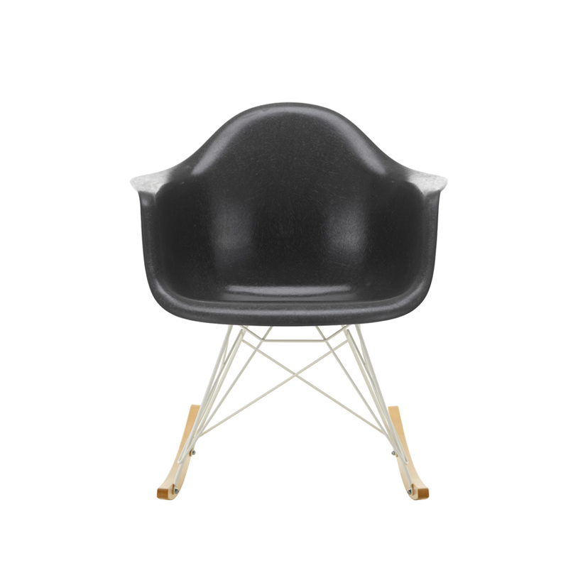 Fauteuil EAMES FIBERGLASS ARMCHAIR RAR Gris foncé Eames VITRA