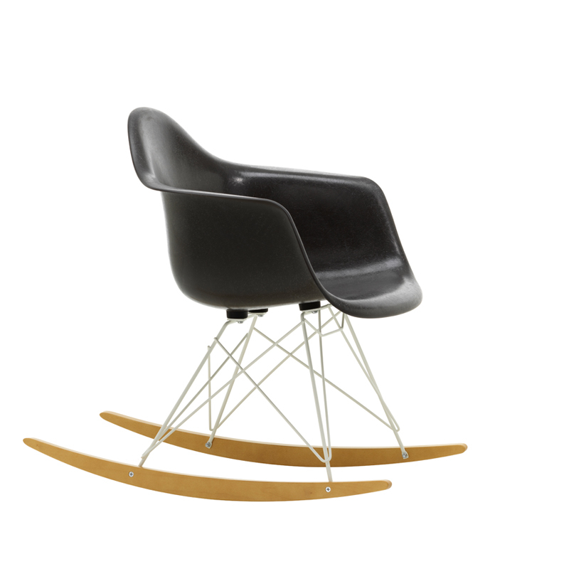 Fauteuil EAMES FIBERGLASS ARMCHAIR RAR Gris foncé Eames VITRA